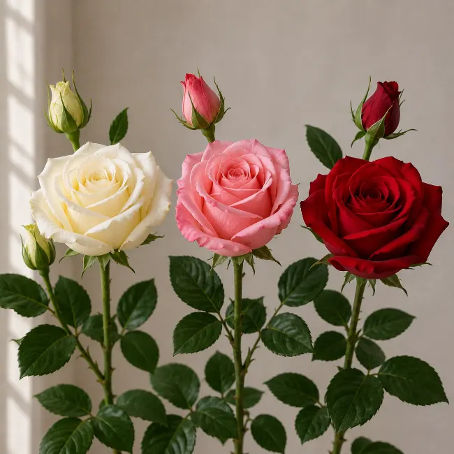تصویر قیمت هر شاخه گل رز هلندی