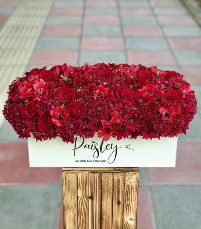 باکس گل خاستگاری قرمز در کرمانشاه